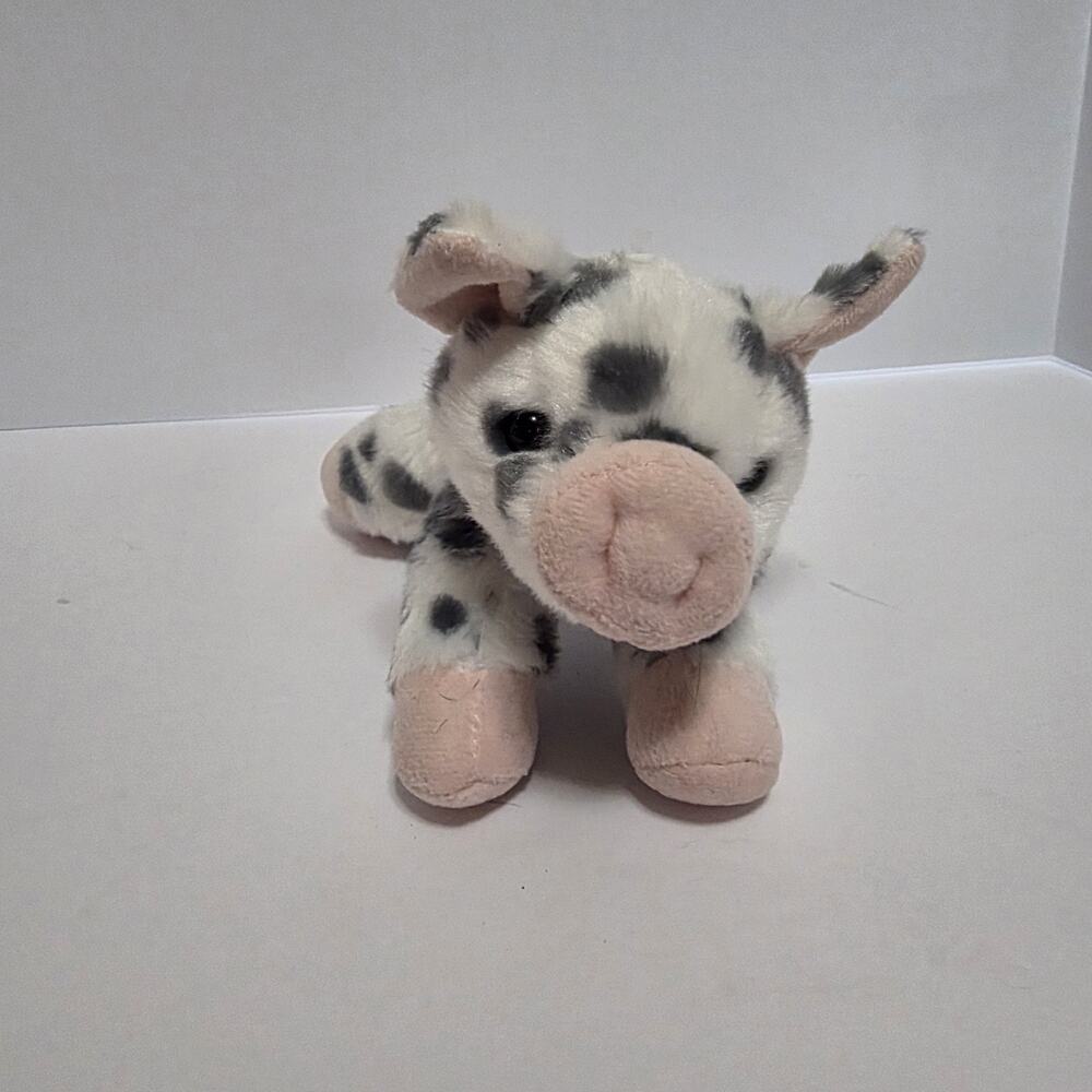 AURORA Pig Baby Farm Animals Piglet Spotted Plush Stuffed Toy, 8”